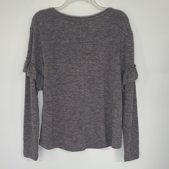 For The Republic Sweater Ruffle Sleeves Women’s Medium - Picture 4 of 6